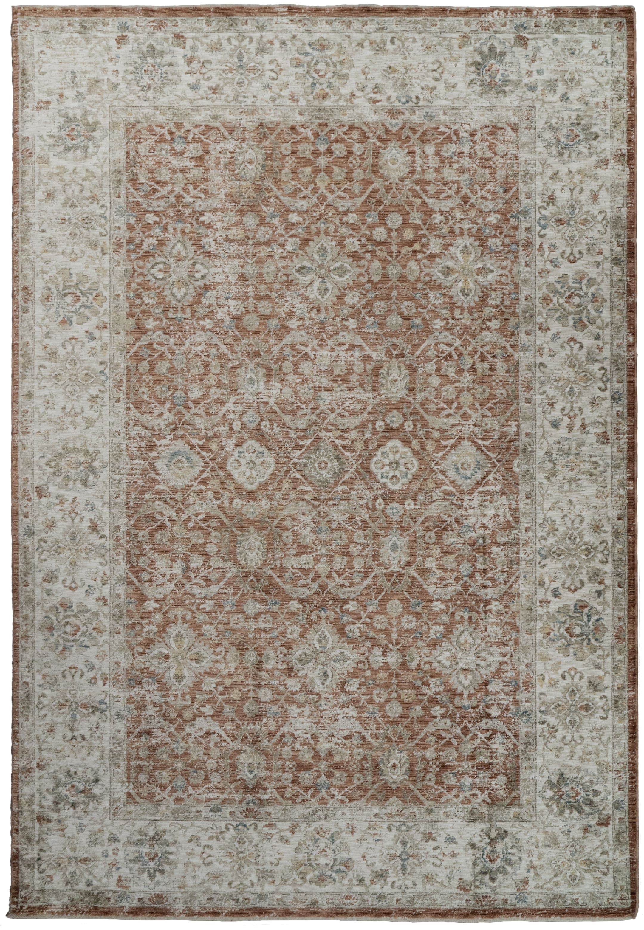 Luminous Rust/Cream rug
