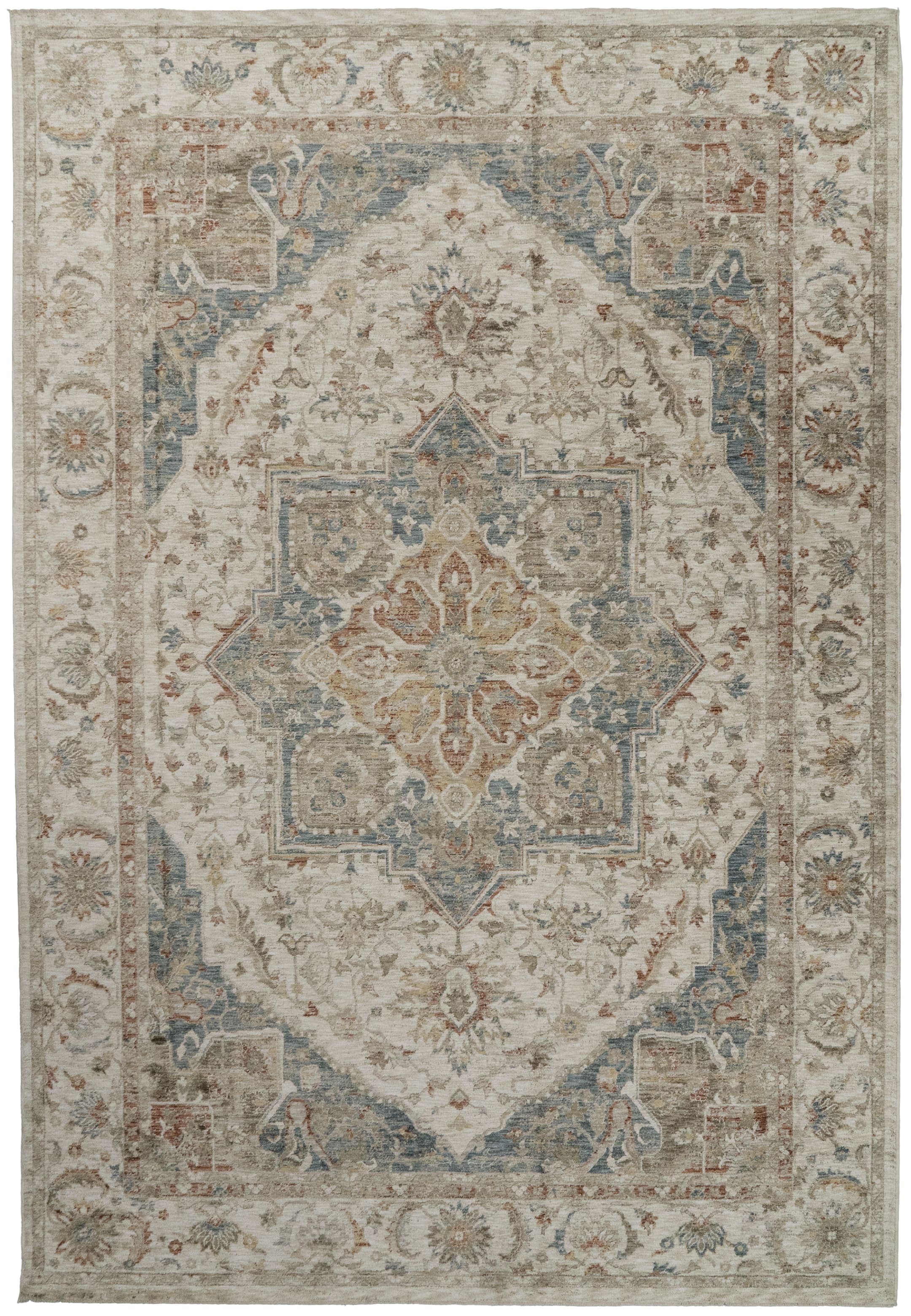 Luminous Cream/Beige/Navy rug