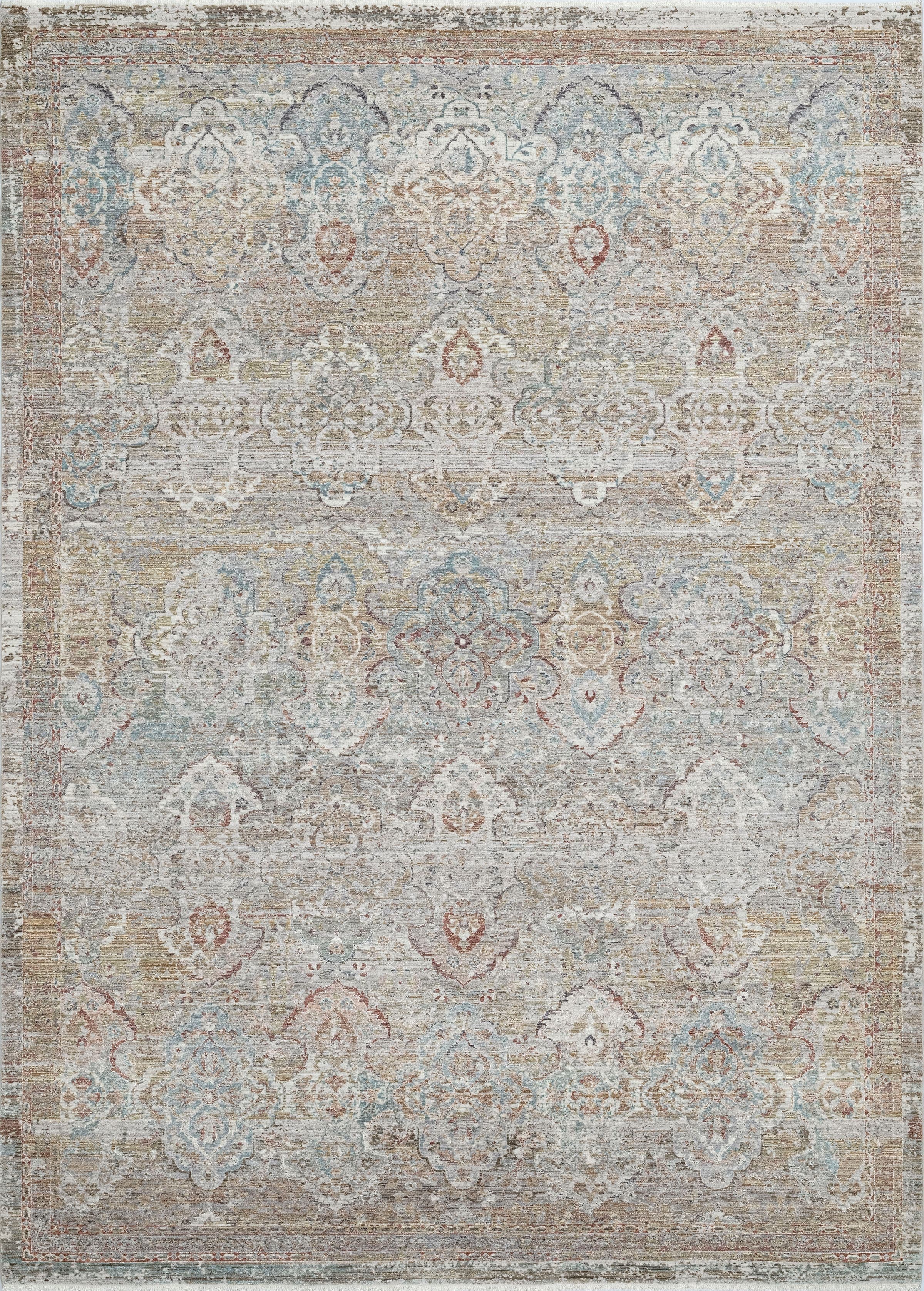 Pandora Rust/Blue/Multi rug