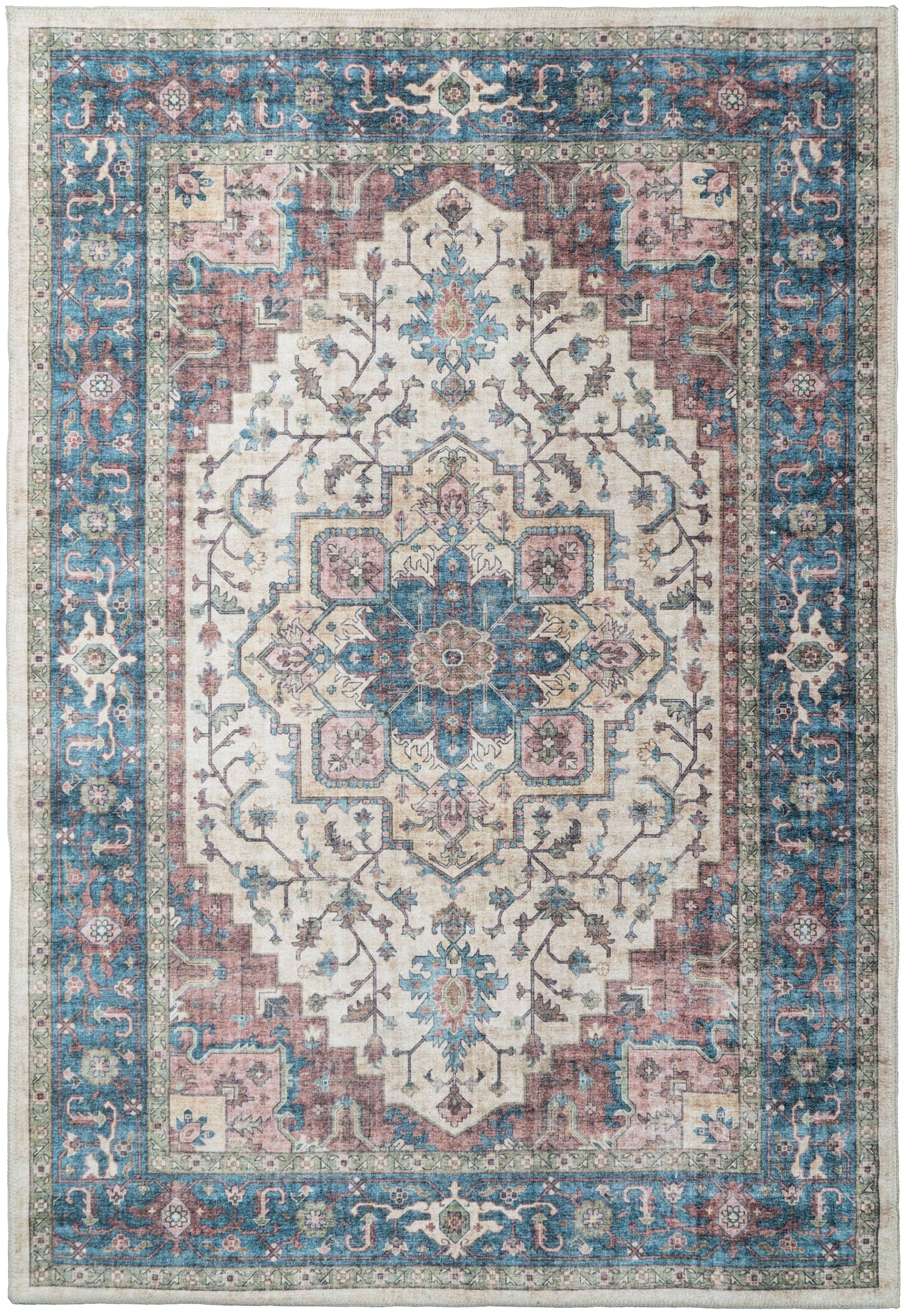 Elise Red/Blue/Beige rug