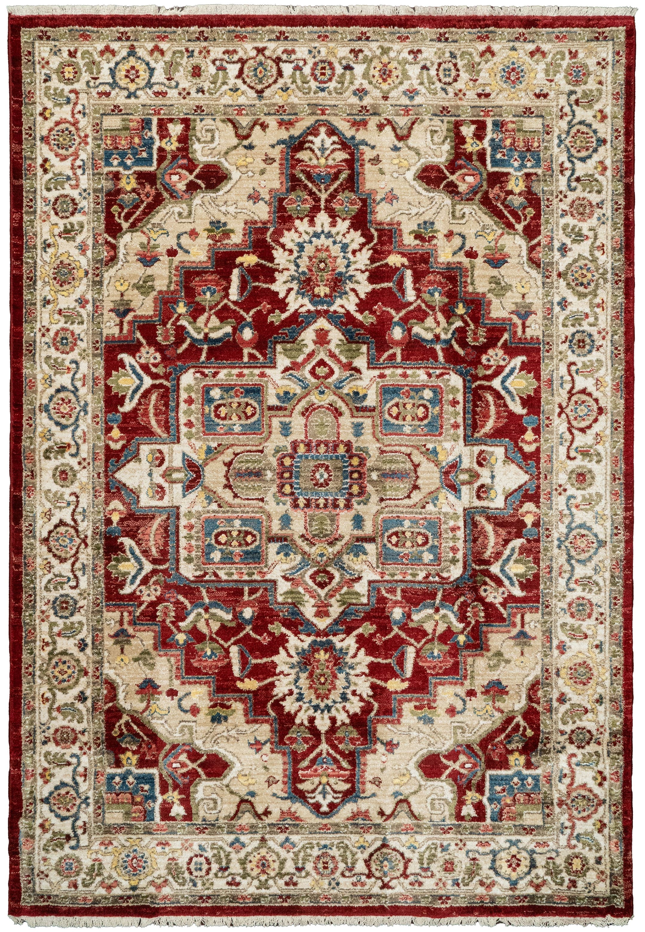 Juno Ivory/Red rug