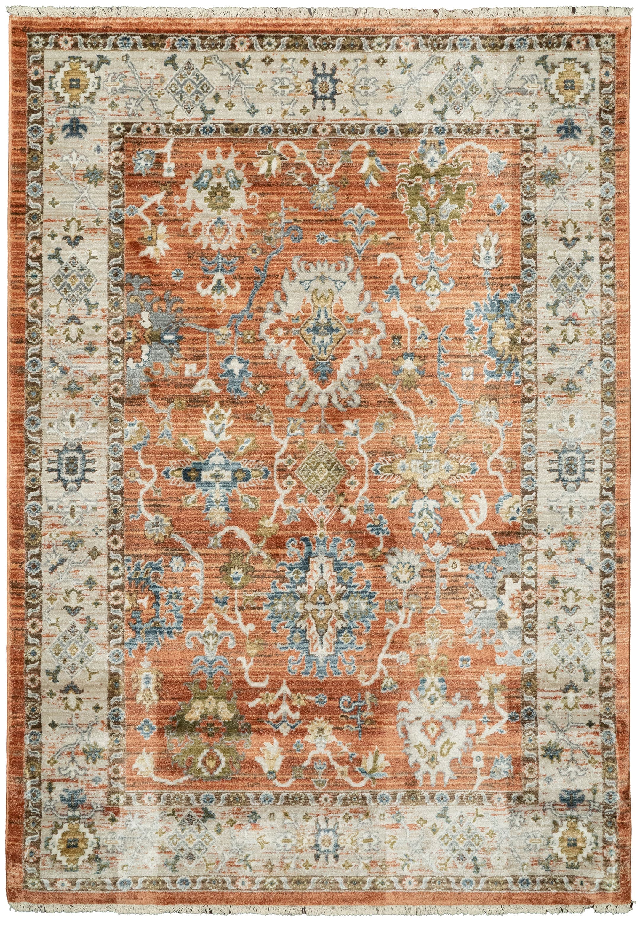 Juno Rust/Ivory/Multi rug