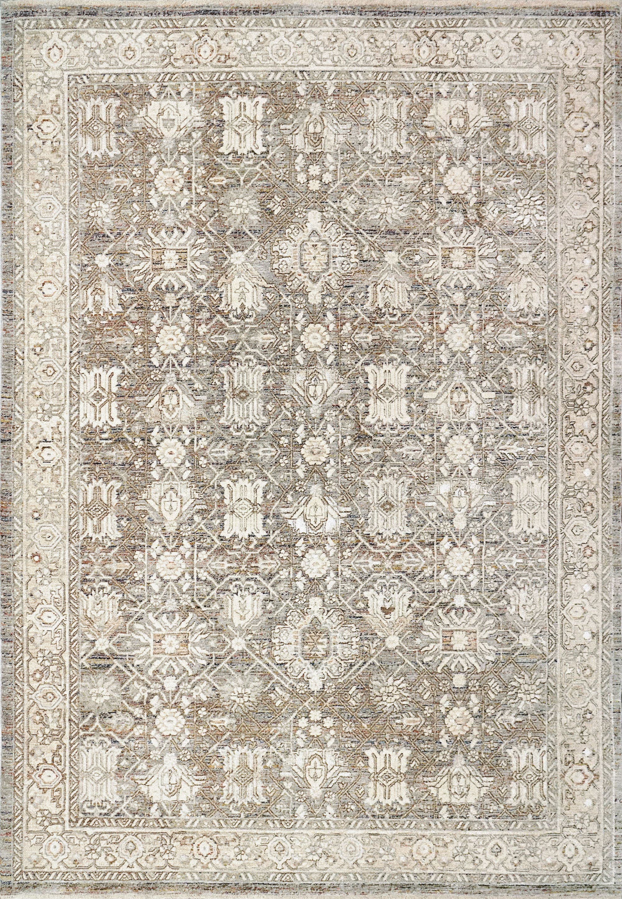 Octo Cream/Multi rug