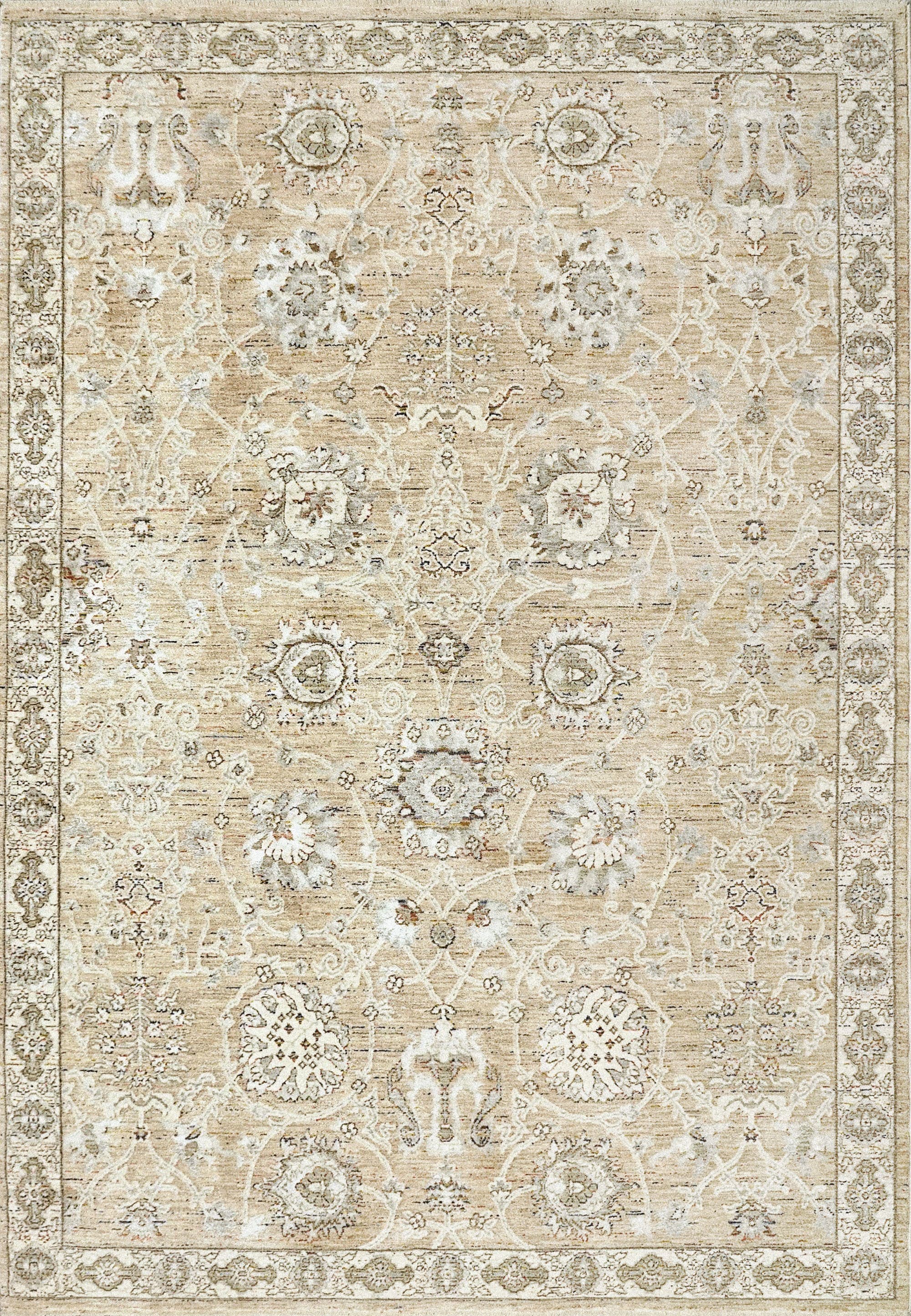 Octo Cream/Multi rug