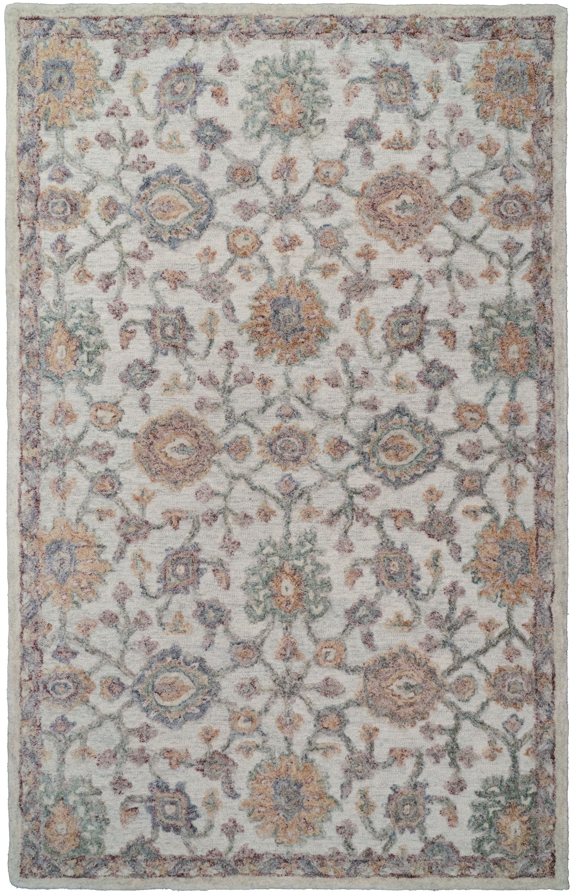 Daisy Ivory/Multi rug