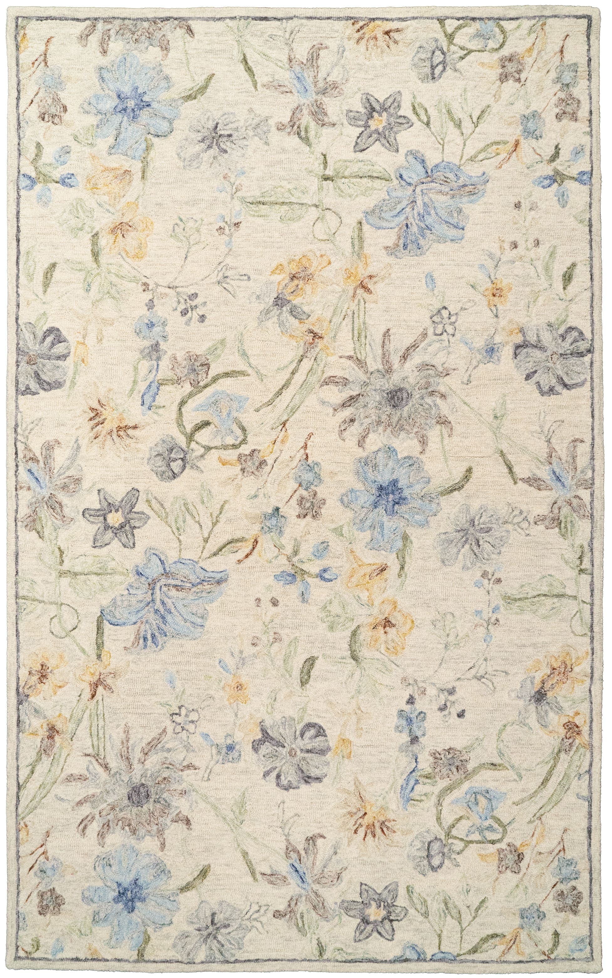 Daisy Ivory/Mult rug