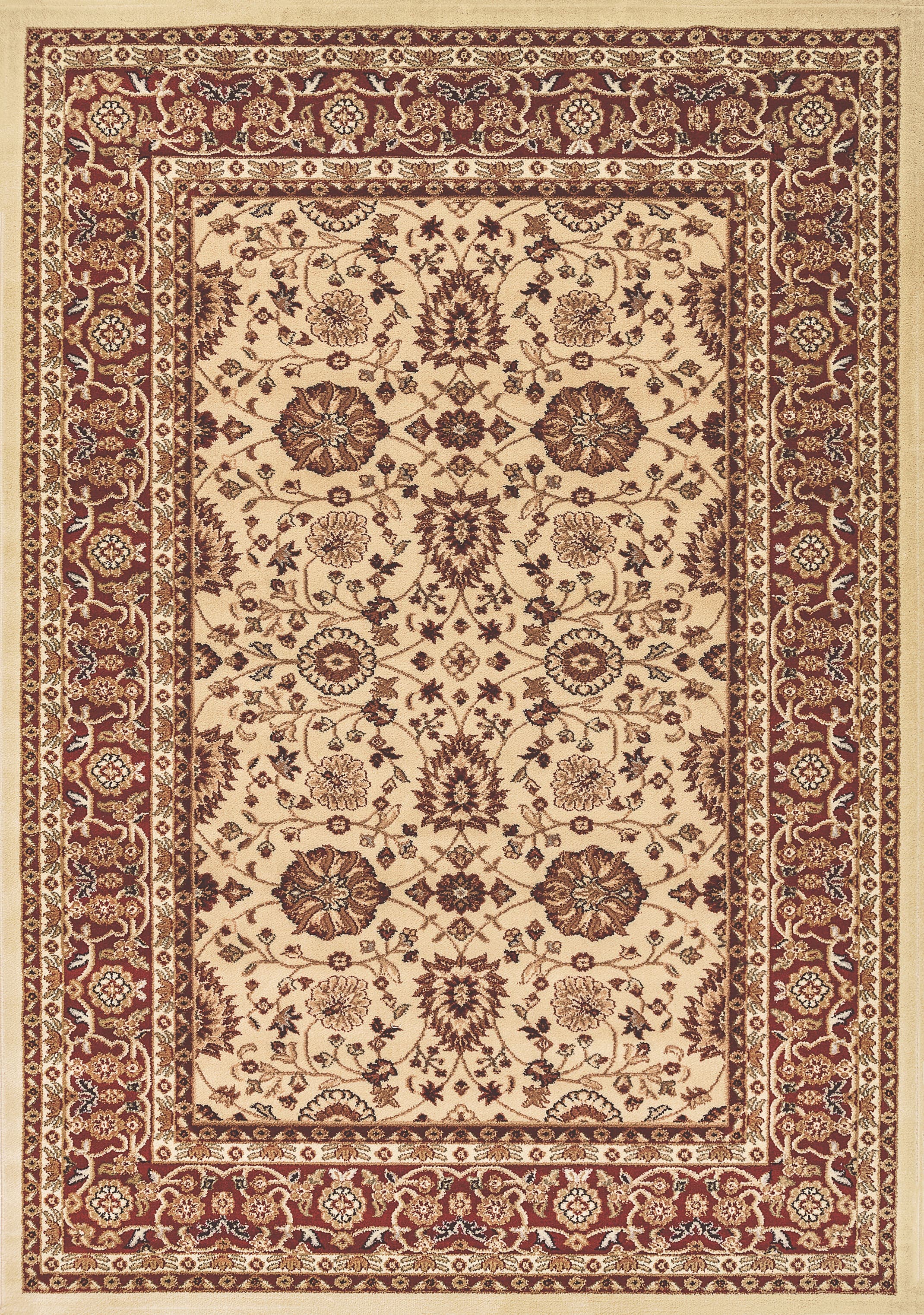 Yazd Cream/Red rug
