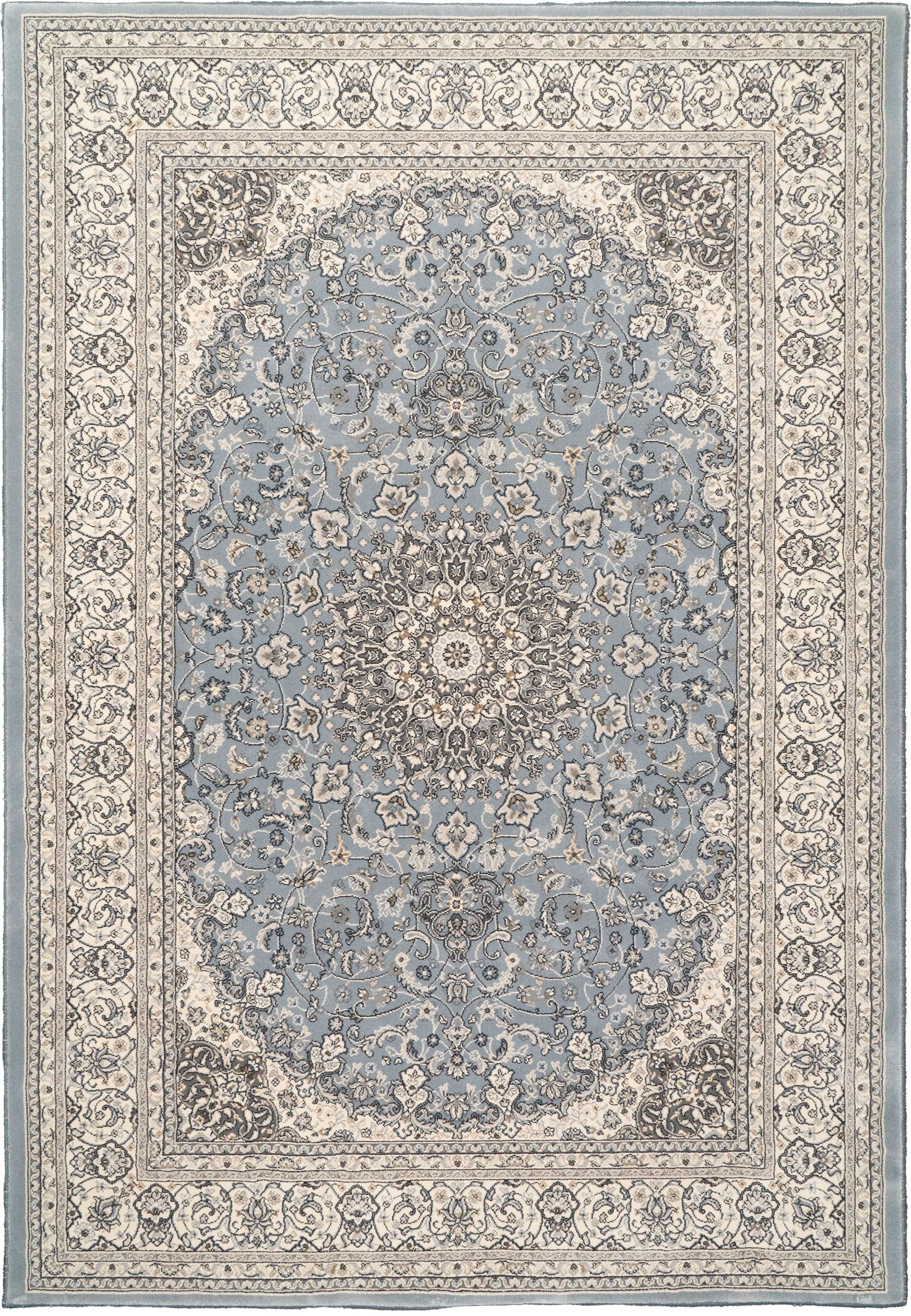 Ancient Garden Steel Blue/Cream rug