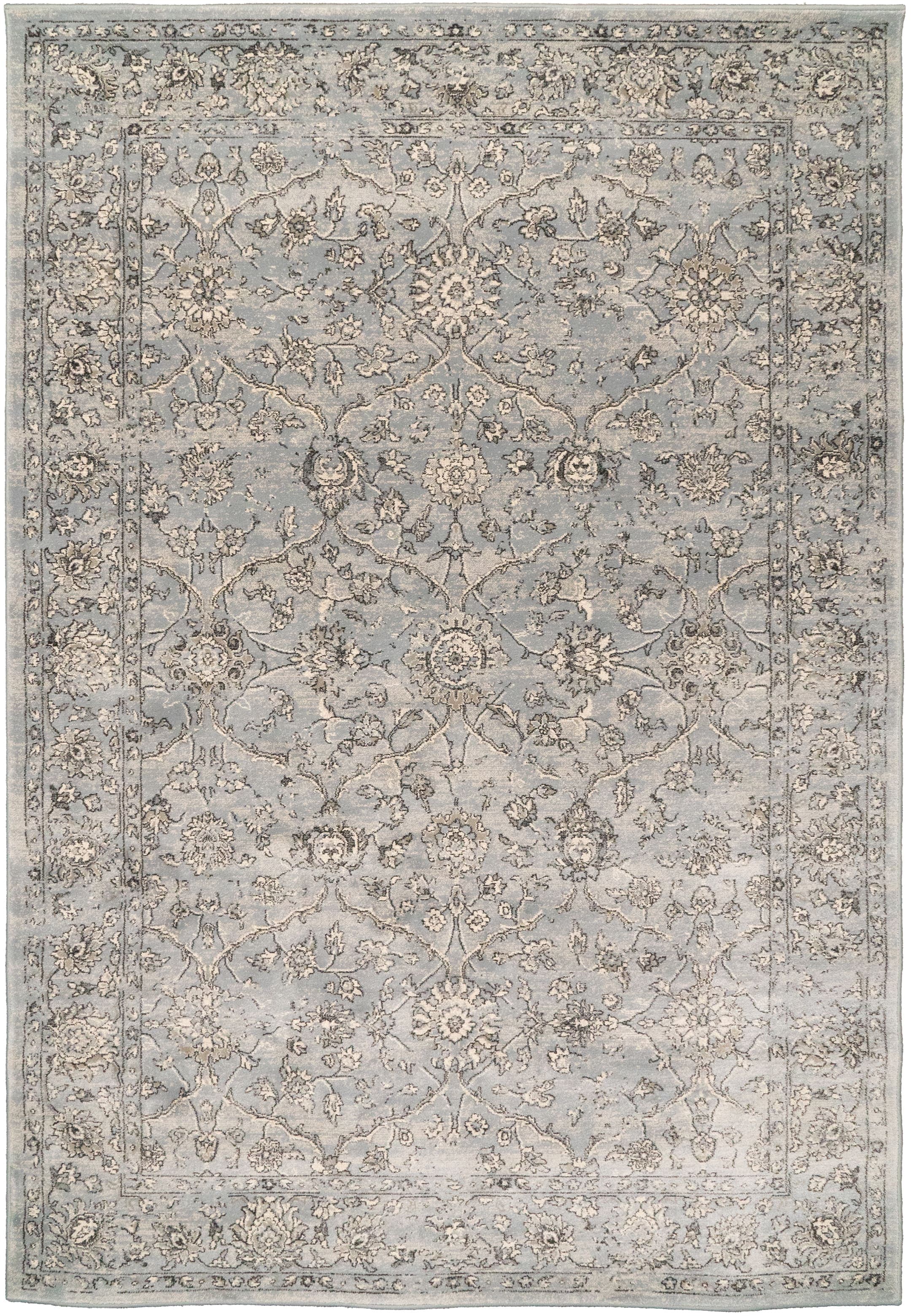 Ancient Garden Steel Blue/Cream rug
