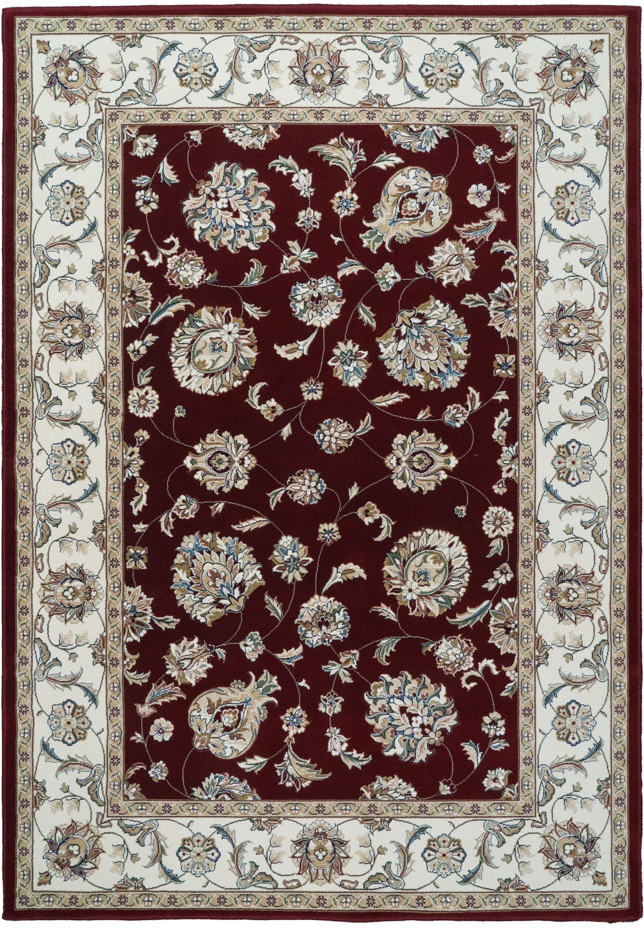 Ancient Garden Red/Ivory rug