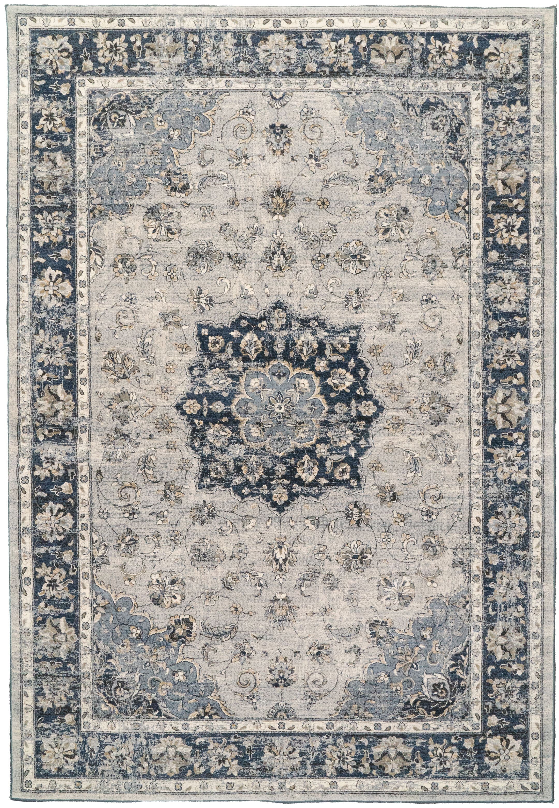 Ancient Garden Silver/Blue rug