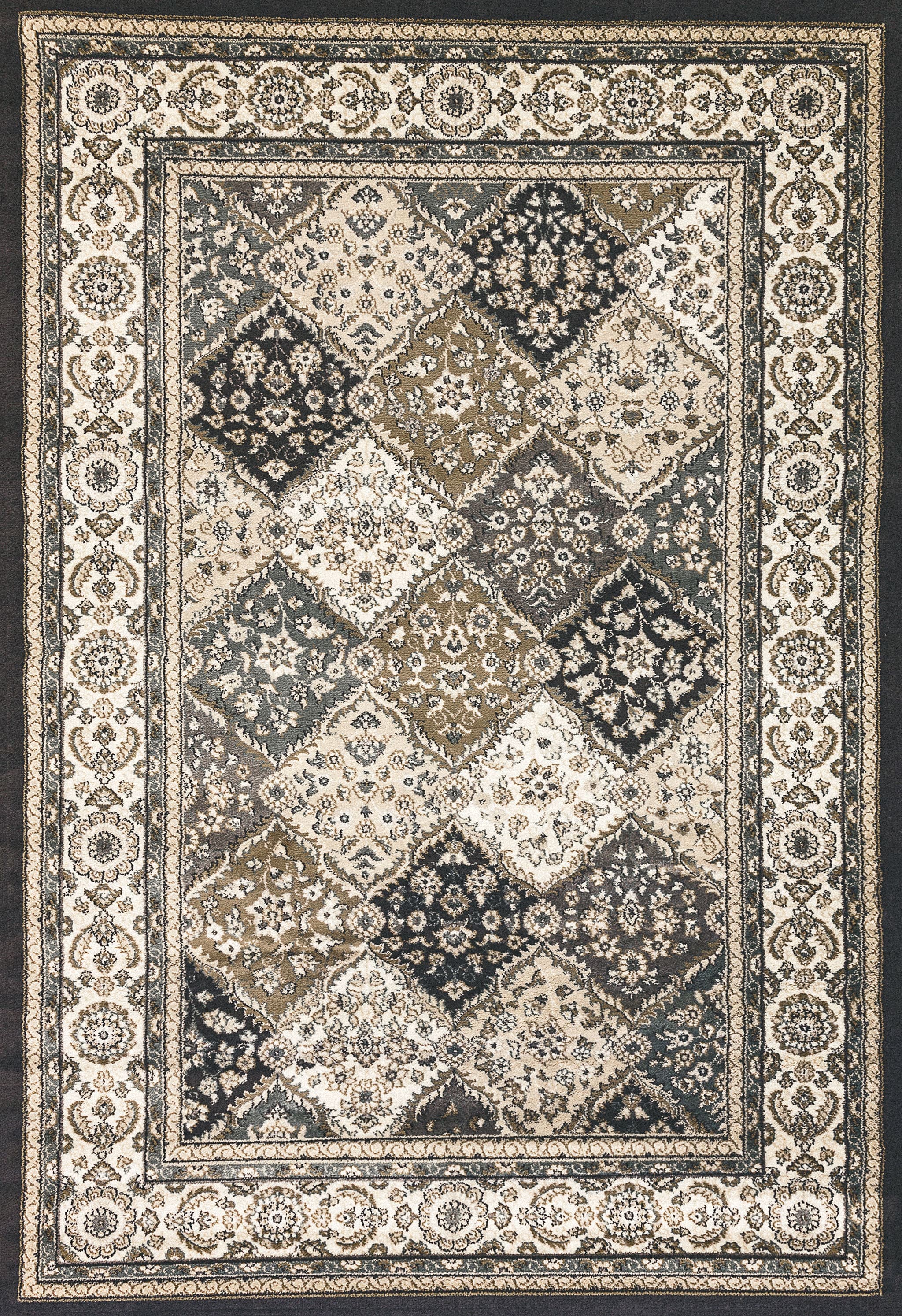 Yazd Grey/Ivory rug