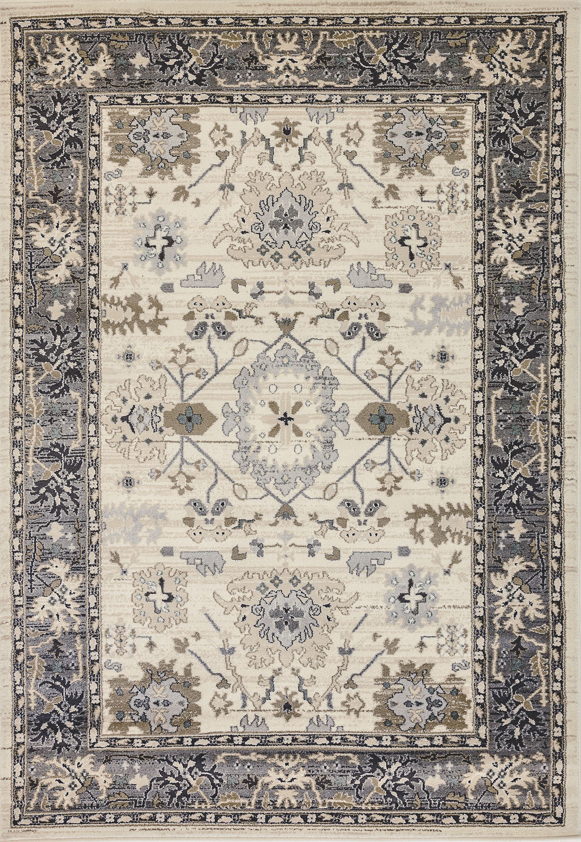 Yazd Ivory/Grey rug